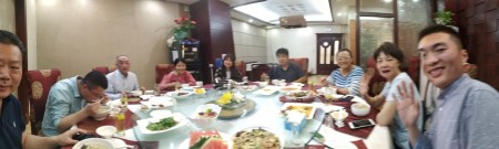 Dinner at Zhengzhou University