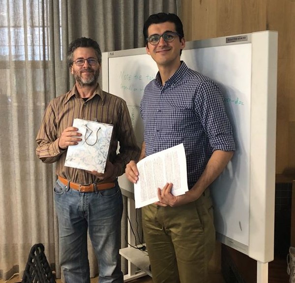 Wray and Adel Toosi at ECR Workshop